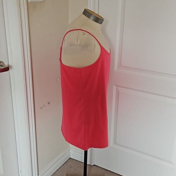 Olsen Europe Ladies Organic Cotton Spaghetti Tank Top Large/ 14 Hot Pink - Picture 5 of 16